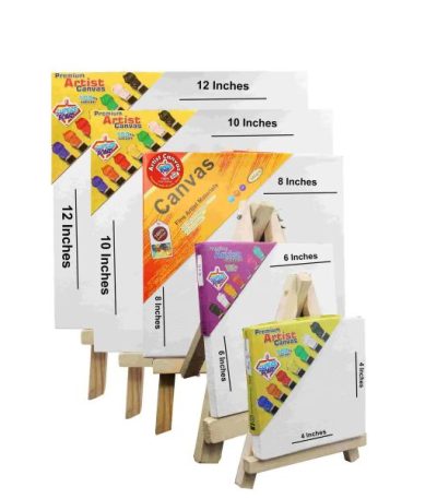 Canvas Board with Wooden Stand