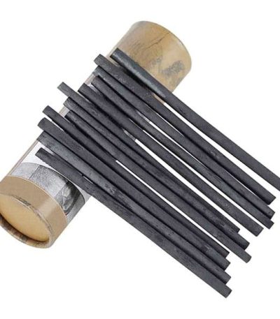 Charcoal Stick Black Round Box #8107