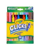 Crayola Clicks Retractable Washable Marker Pack of 10 588370