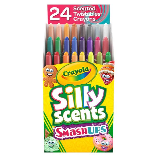 Crayola Silly Scents Smash-Ups Mini Twistables Crayons Pack of 24 523470