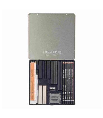 Cretacolor Black & White Box Drawing Set Of 25
