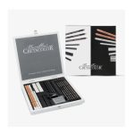 Cretacolor Black & White Charcoal Drawing Set of 25