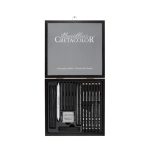 Cretacolor Wooden Black Box Charcoal and Drawing Set of 20