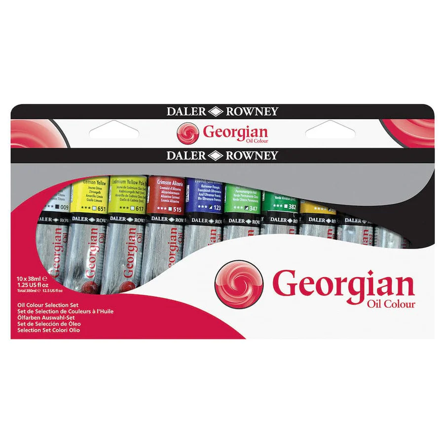 Daler Rowney Georgian Oil Paint Selection Set 38ml Set of 10