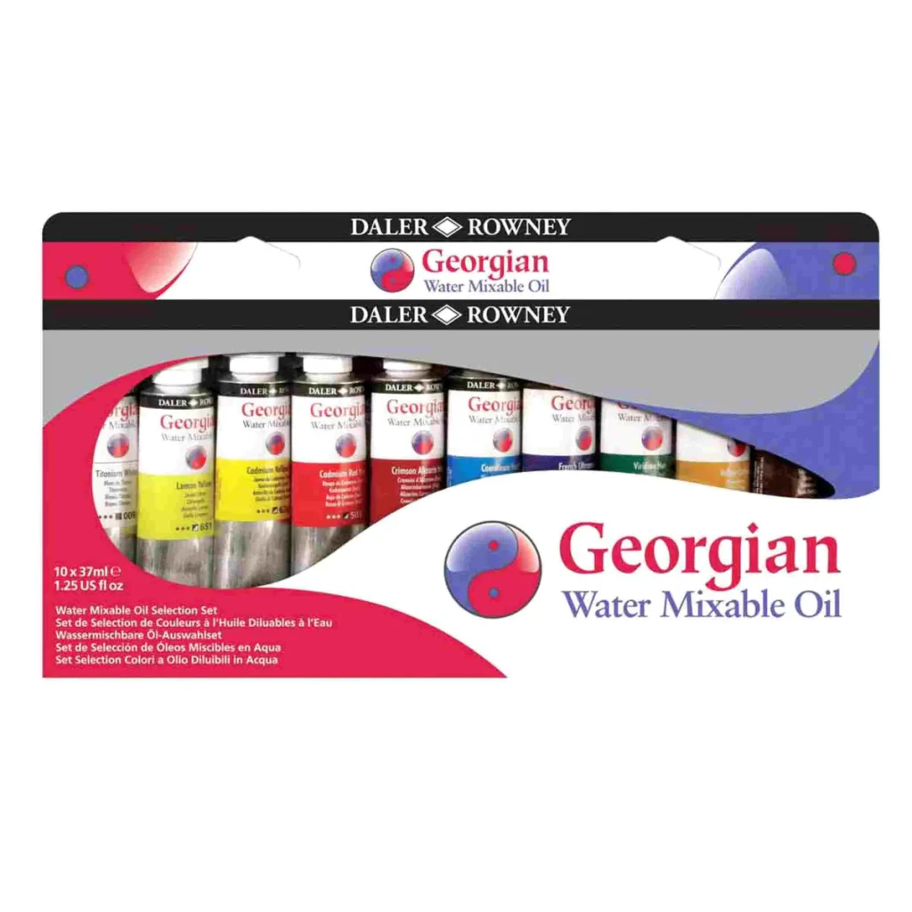 Daler Rowney Georgian Watermixable Oil Set Of 10x37ml