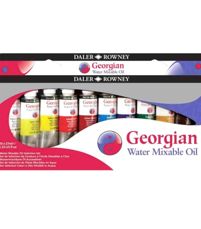 Daler Rowney Georgian Watermixable Oil Set Of 10x37ml