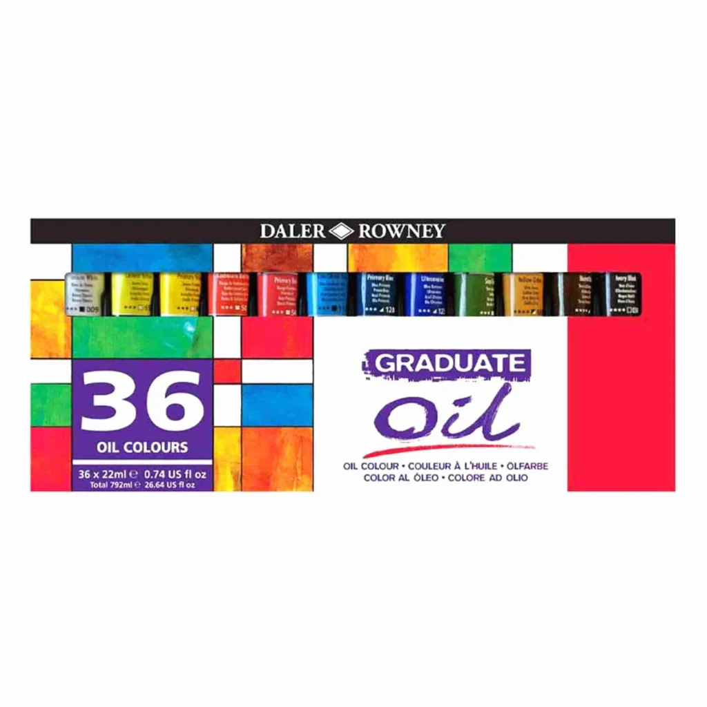 Daler Rowney Graduate Oil Selection Set 22ml Set of 36