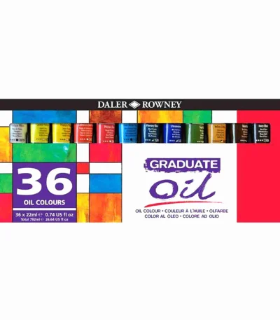 Daler Rowney Graduate Oil Selection Set 22ml Set of 36