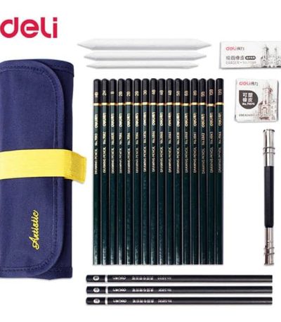 Deli 27 Pcs Fine-Art Drawing & Sketching Pencil Kit