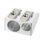 Deli Aluminum Two Hole Sharpener 39762