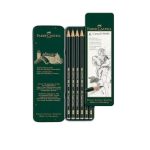 Faber Castell 9000 Graphite Pencil Art Tin Set of 6