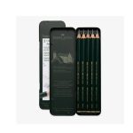 Faber Castell 9000 Jumbo Graphite Pencil Art Tin Set of 5