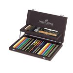 Faber Castell Art & Graphic Compendium Wooden Case 53pcs