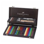 Faber Castell Art & Graphic Compendium Wooden Case 53pcs