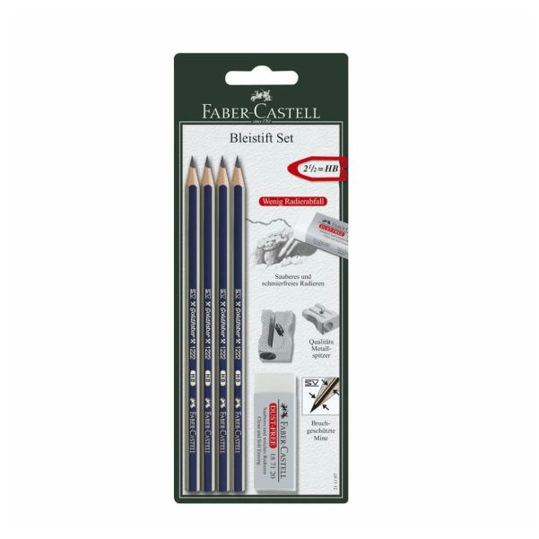 Faber Castell Goldfaber Pencil Set with Sharpener & Eraser