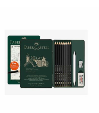 Faber Castell Pitt Graphite Matt Pencil Tin Set of 11
