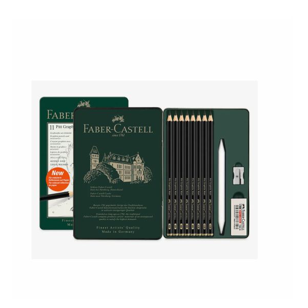 Faber Castell Pitt Graphite Matt Pencil Tin Set of 11
