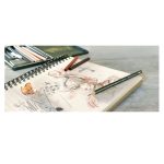 Faber Castell Pitt Monochrome Drawing Set in Wooden Case 85pcs