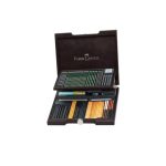 Faber Castell Pitt Monochrome Drawing Set in Wooden Case 85pcs