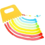 Fine Art Plastic Drawing Scraper 4 Color Set