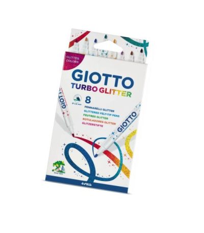 Giotto Turbo Glitter Marker 8 Pcs Set