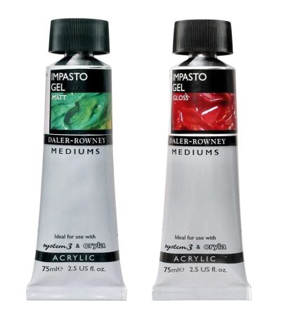 Impasto Gel Medium Gloss & Matt for Acrylics in 75ml Tube