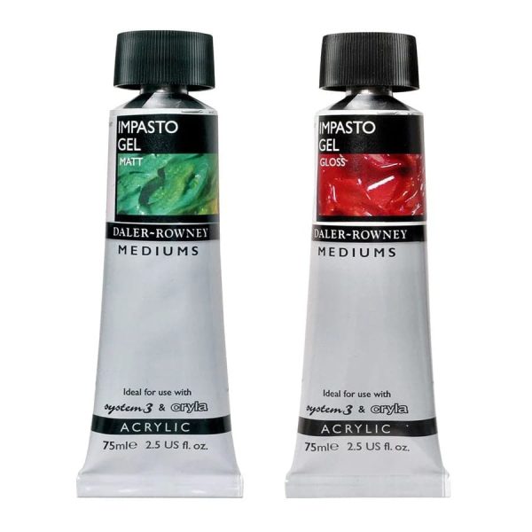 Impasto Gel Medium Gloss & Matt for Acrylics in 75ml Tube