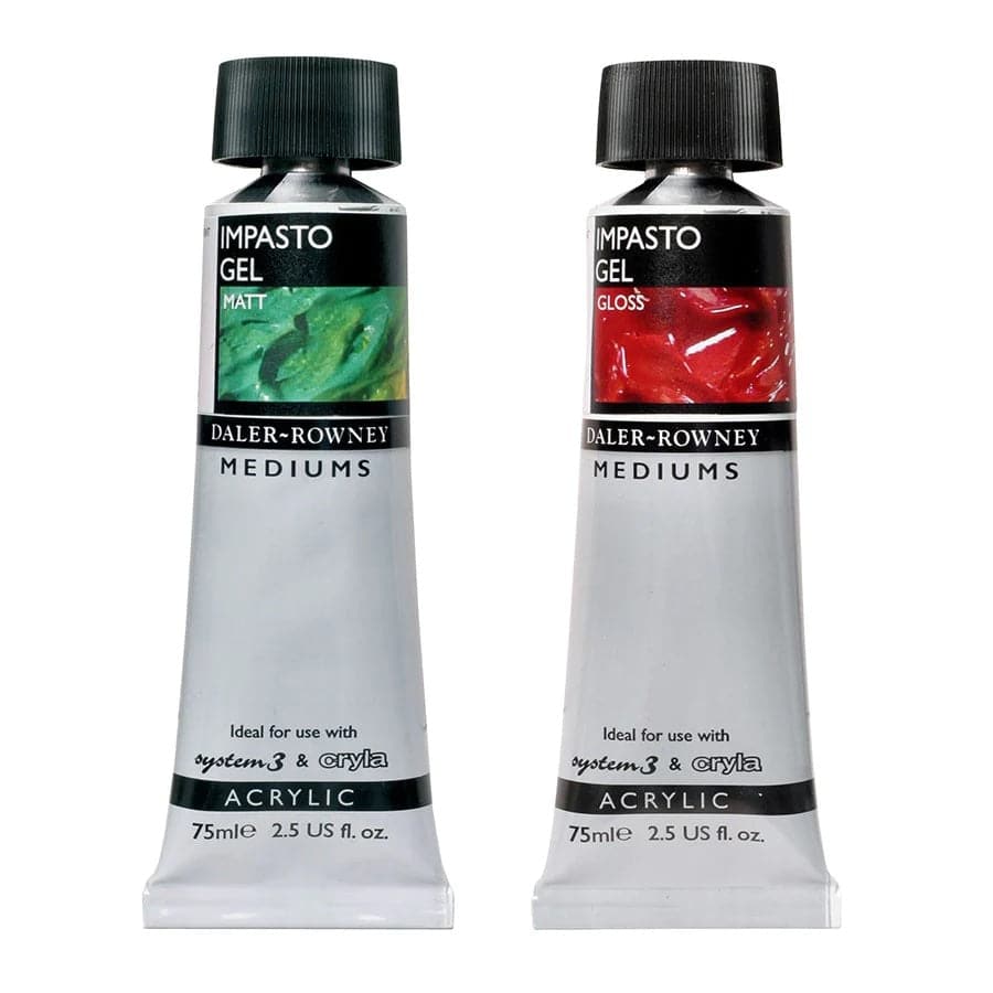 Impasto Gel Medium Gloss & Matt for Acrylics in 75ml Tube