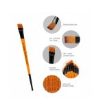 Keep Smiling Acrylic Flat Brush Pack Of 10