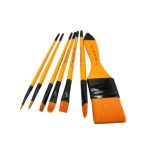 Keep Smiling Acrylic Mixed Paint Brushes Pack of 7