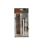 Keep Smiling Black & White Charcoal Pencil Kit