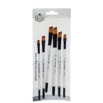 Keep Smiling Chisel Tip Paint Brush Pack of 6