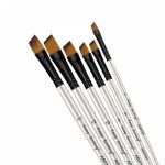 Keep Smiling Chisel Tip Paint Brush Pack of 6