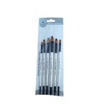 Keep Smiling Filbert Paint Brush Pack of 6