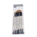 Keep Smiling Flat Tip Paint Brush Pack of 6