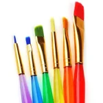 Keep Smiling Paint Palette Set With Brushes & Palette Knife ( 7Pcs )
