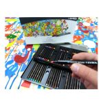 Lyra Hi Quality Art Brush Pen Tin Box Of 50