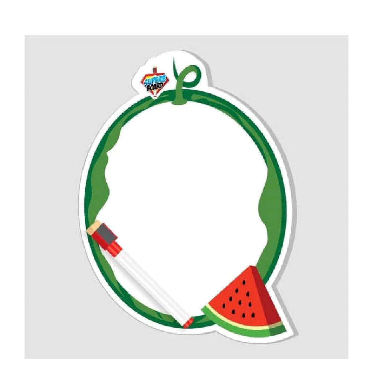 Malon (2) Double Sided White Board With Marker in Different Shapes