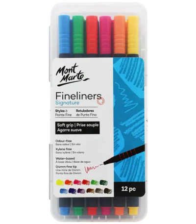 Mont Marte Fineliner Pack of 12