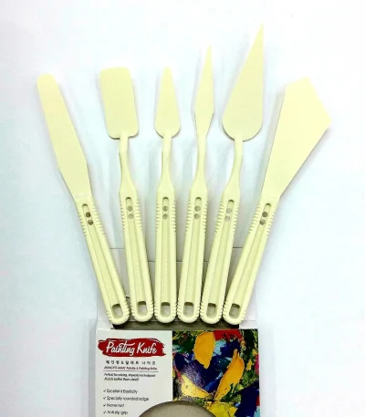 Mungyo Artists' Plastic Painting Knife Set of 6Pcs