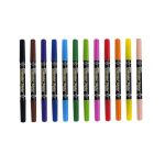 Mungyo Watercolor Twin Tip Pen set of 12 Multicolor Colors