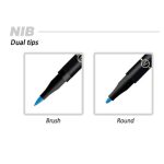 Mungyo Watercolor Twin Tip Pen set of 12 Multicolor Colors