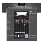 NYONI Drawing Pencils Set of 29