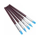 Rubber Brush Set Small Brown