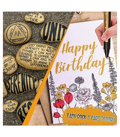 STA Permanent Metallic Paint Markers Set of 10