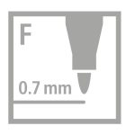 STABILO Trio A-Z Felt Tip Fibre Pen Pack of 12