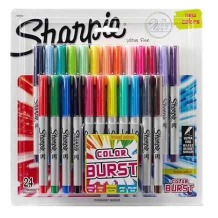 Sharpie Color Burst Ultra Fine Markers Pack of 24 1949558