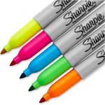 Sharpie Neon Fine Point Permanent Markers Pack of 5 (1860443)