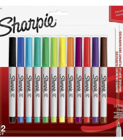 Premium Sharpie Ultra Fine Permanent Markers Pack of 12 – 37175