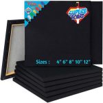Superb Board Square Black Canvas Board
